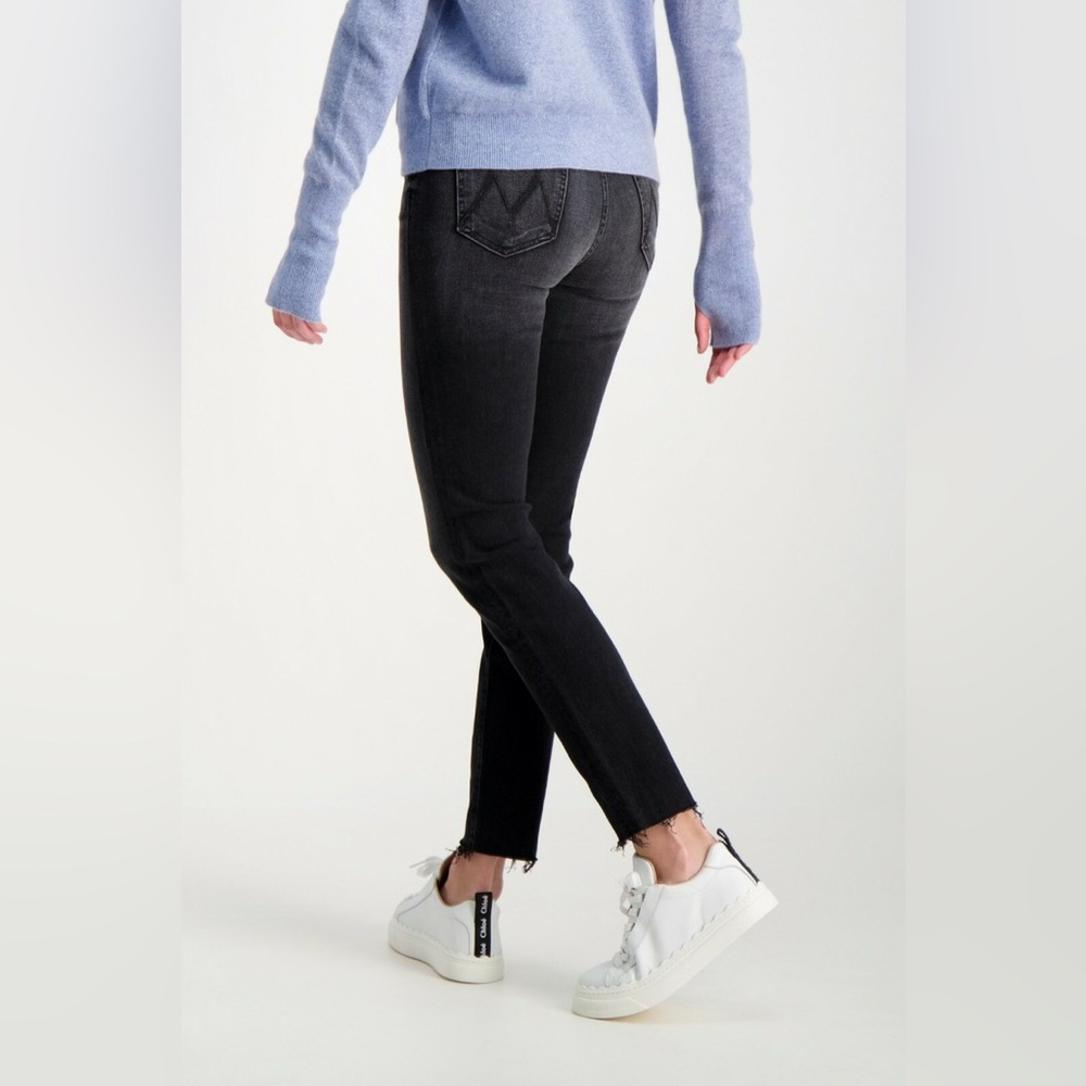 Mother High Waisted Looker Jeans Black Hawk - Picture 3 of 7
